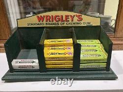 WRIGLEY'S CHEWING GUM Advertising Country Store Tin Countertop Display Case