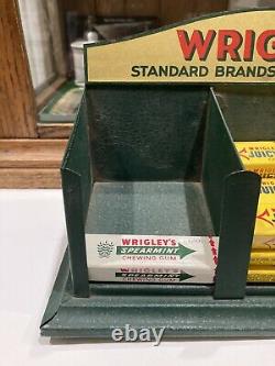 WRIGLEY'S CHEWING GUM Advertising Country Store Tin Countertop Display Case