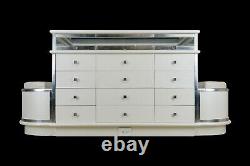 Walk In Closet White Jewelry Display Case Storage Island