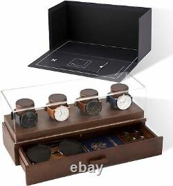 Watch Box Organizer For Men Modern Watch Display Case Valet Mens Jewelry Box