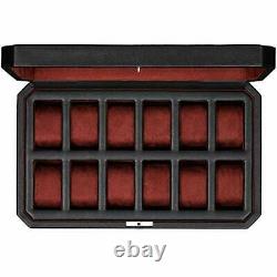 Watch Box for Men 12 Slot Luxury Watch Case Display Organizer, Microsuede