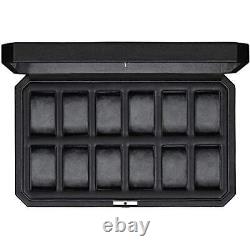 Watch Box for Men 12 Slot Luxury Watch Case Display Organizer, Microsuede