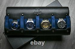 Watch Case Watch Travel Case Storage Organizer and Display Watch Roll Men