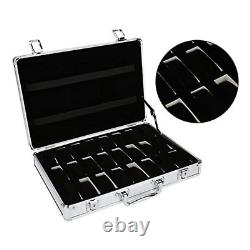 Watch Case for 30 Watches Collectors Display Storage Briefcase Aluminum Box