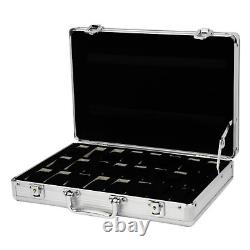 Watch Case for 30 Watches Collectors Display Storage Briefcase Aluminum Box