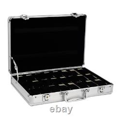 Watch Case for 30 Watches Collectors Display Storage Briefcase Aluminum Box