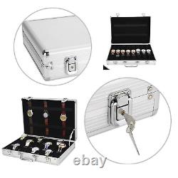 Watch Case for 30 Watches Collectors Display Storage Briefcase Aluminum Box