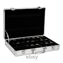 Watch Case for 30 Watches Collectors Display Storage Briefcase Aluminum Box