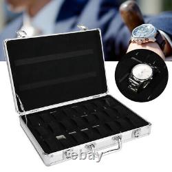 Watch Case for 30 Watches Collectors Display Storage Briefcase Aluminum Box