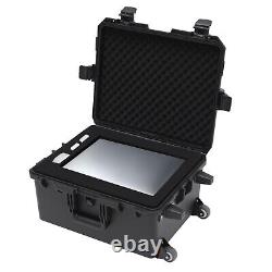 Waterproof Watch Box Display Case Organizer Jewelry Storage with Wheels Black US