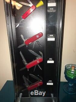 Wenger Swiss Army Knife Store Display Case With Original Knives In Display