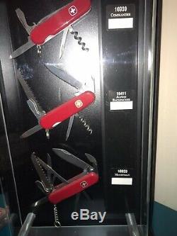 Wenger Swiss Army Knife Store Display Case With Original Knives In Display