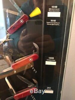 Wenger Swiss Army Knife Store Display Case With Original Knives In Display