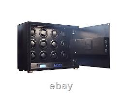 Winder Safe Box Automatic Watch Winding Motor Display Case Carbon Fiber Storage