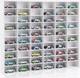 Wooden Display Case for Hot Diecast Wheels, 60 Spaces, Wall Mount, 1/64 Scale