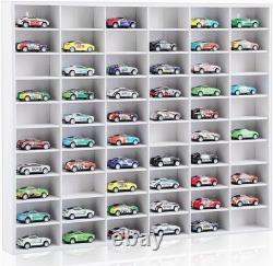 Wooden Display Case for Hot Diecast Wheels, 60 Spaces, Wall Mount, 1/64 Scale