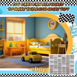 Wooden Display Case for Hot Diecast Wheels, 60 Spaces, Wall Mount, 1/64 Scale