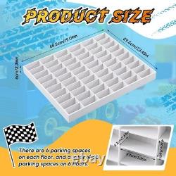 Wooden Display Case for Hot Diecast Wheels, 60 Spaces, Wall Mount, 1/64 Scale