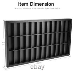 Wooden Display Wall Case for 3.75 Action Figures, 36 Compartments, Star Wars