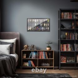 Wooden Display Wall Case for 3.75 Action Figures, 36 Compartments, Star Wars