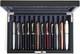 Wooden Pen Display Case 12 Slot Lockable Fountain Pen Storage Box, Black Col