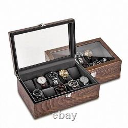 Wooden Watch Boxes Storage Organizer Box Watch Box Display Cabinet Watches Case