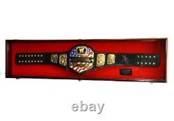 Wrestling Belt Display Case Oak Kid 44 Children Wood WWE Championship Cabinet