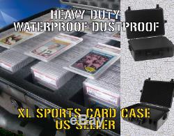 XL Graded Card Storage Box Display Case Holder Waterproof Lot PSA Pelican Like