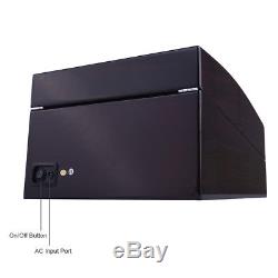XTELARY Automatic Rotation 4+6 Watch Winder Storage Case Display Box Black USA